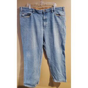 Men's Light Wash Duluth Trading Co Light Wash Blue Jean Sz 44x30 Heavy Duty Work